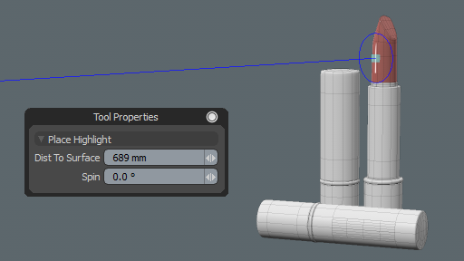 Place Highlight tool, for modo.