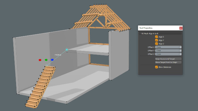 Mesh align tool for modo.