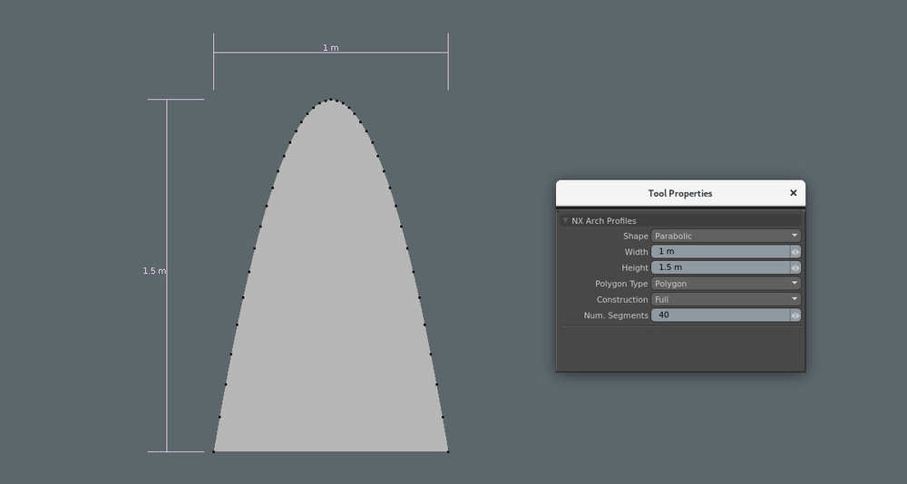 Arch Profiles 3D View