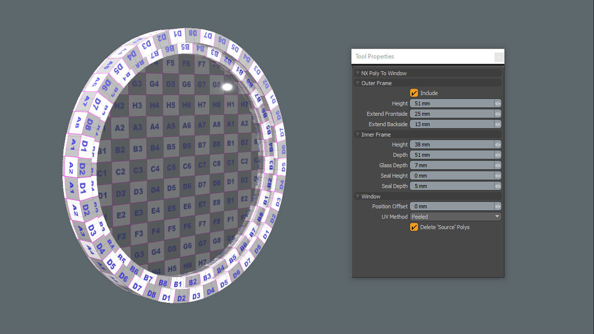 Round window with UVs.