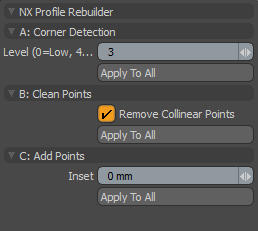 Profile Rebuild User Interface