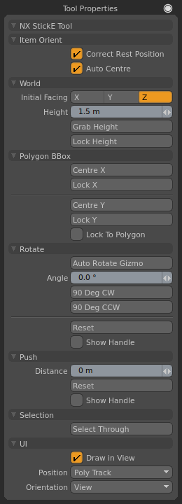 Stick-E Tool UI. Stick-E Tool UI.